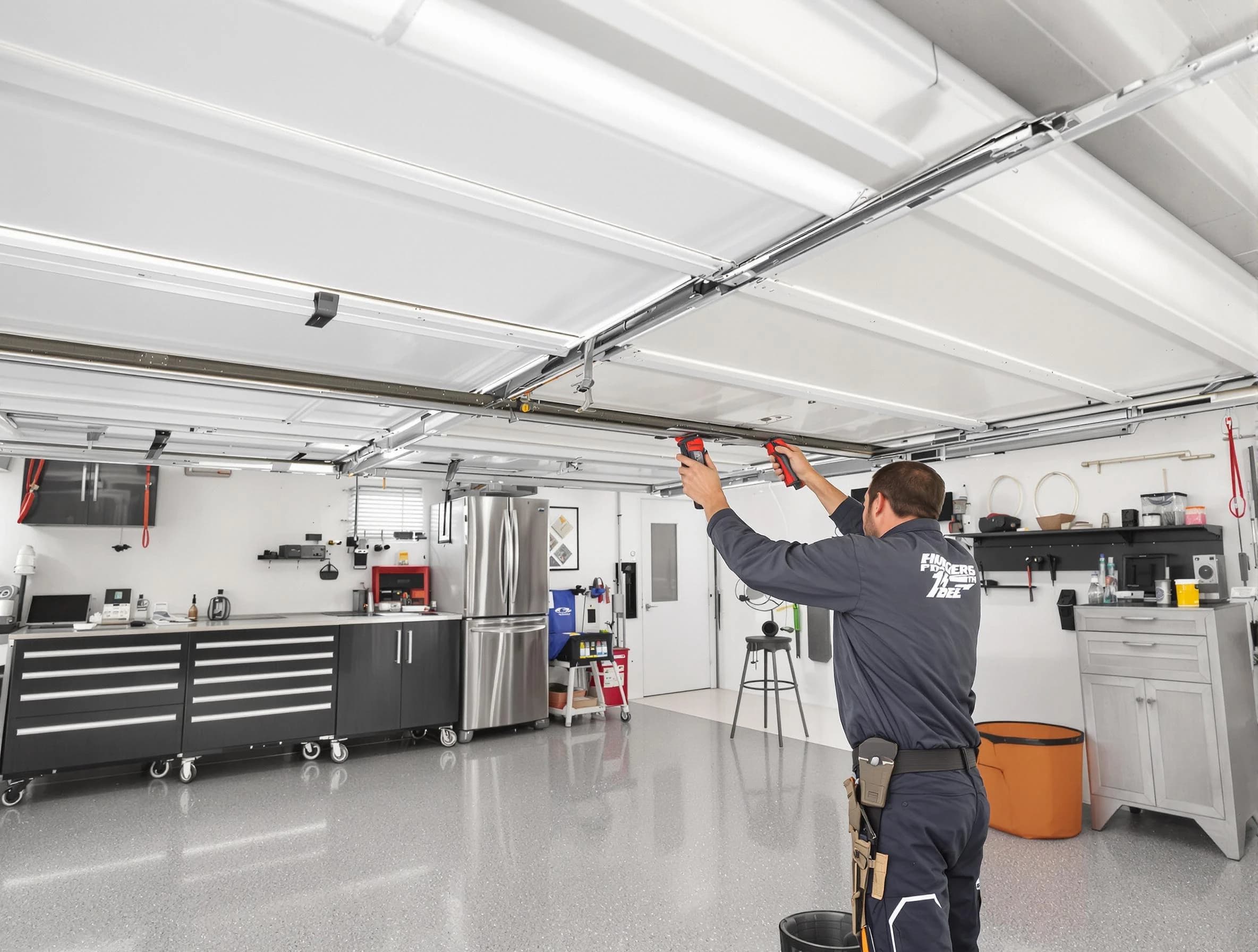 Overhead garage door repair service by Fairview Garage Door Repair in Fairview