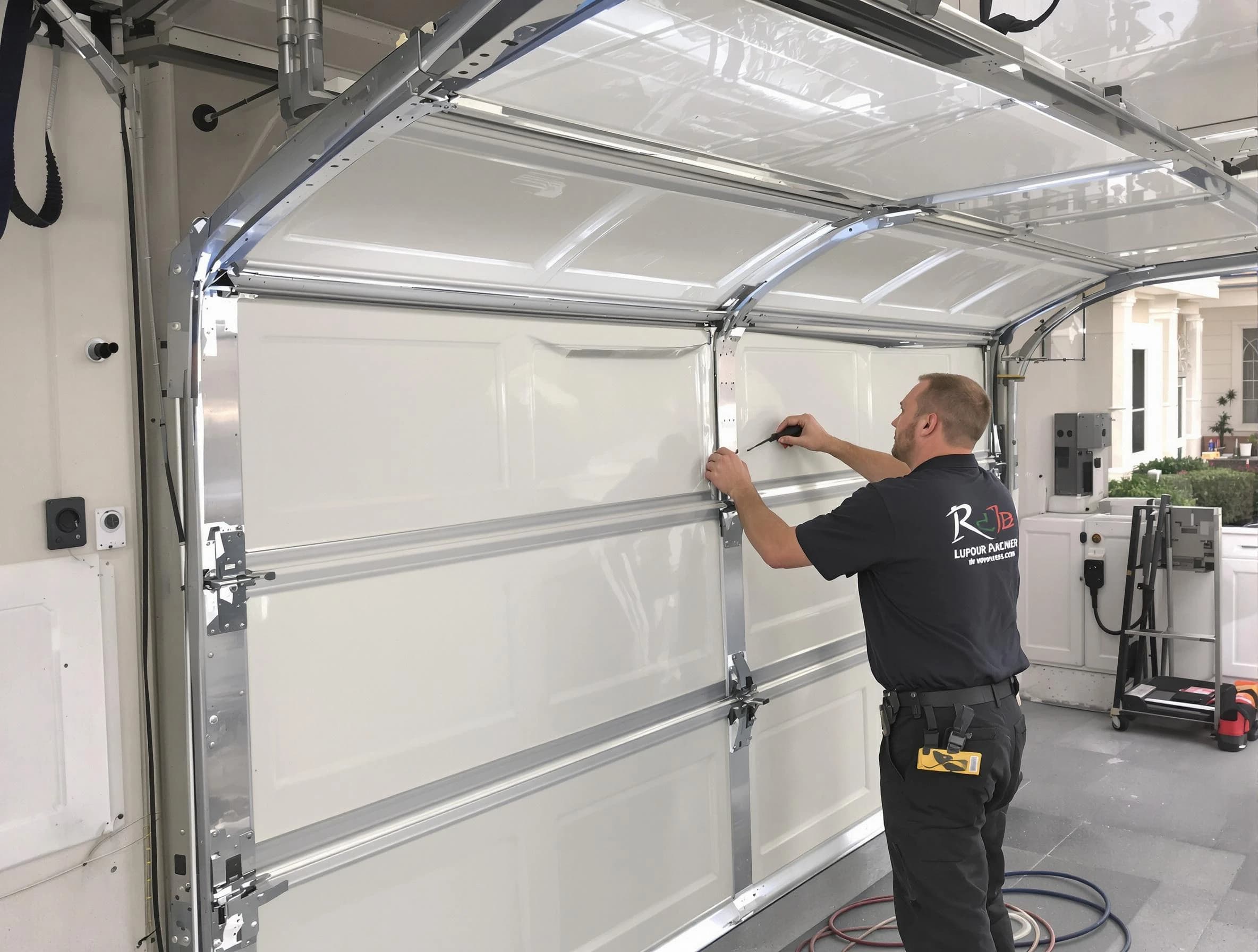Fairview Garage Door Repair professional performing panel repair in Fairview