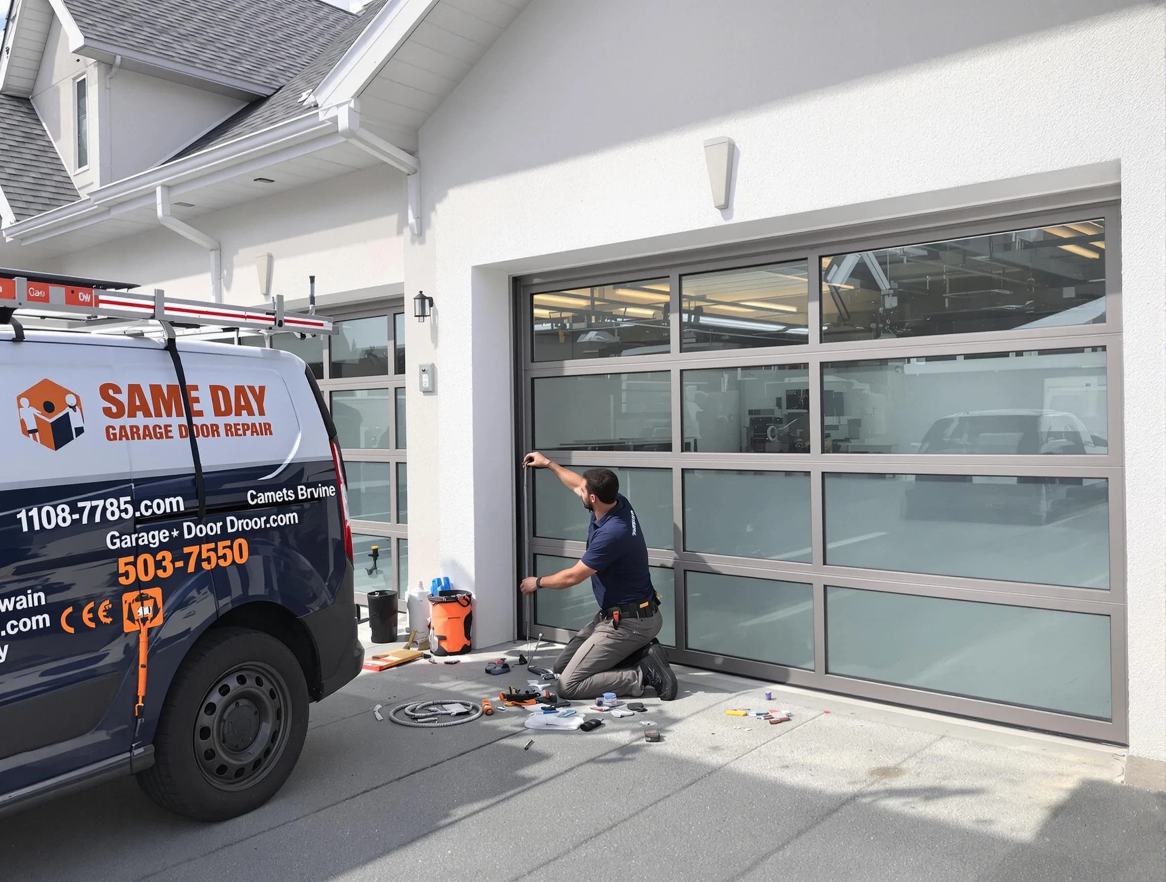 Same-day garage door repair service by Fairview Garage Door Repair in Fairview