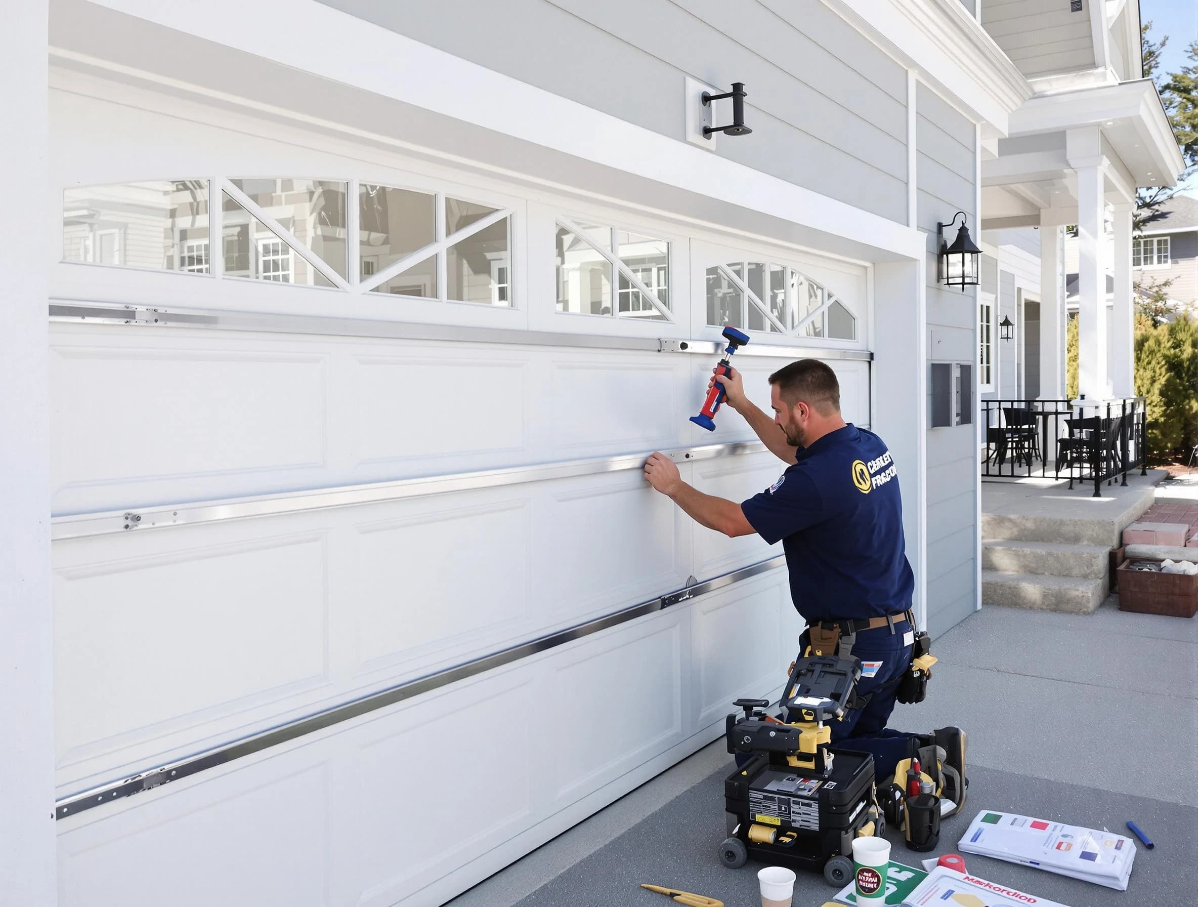 Professional garage door installation by Fairview Garage Door Repair in Fairview