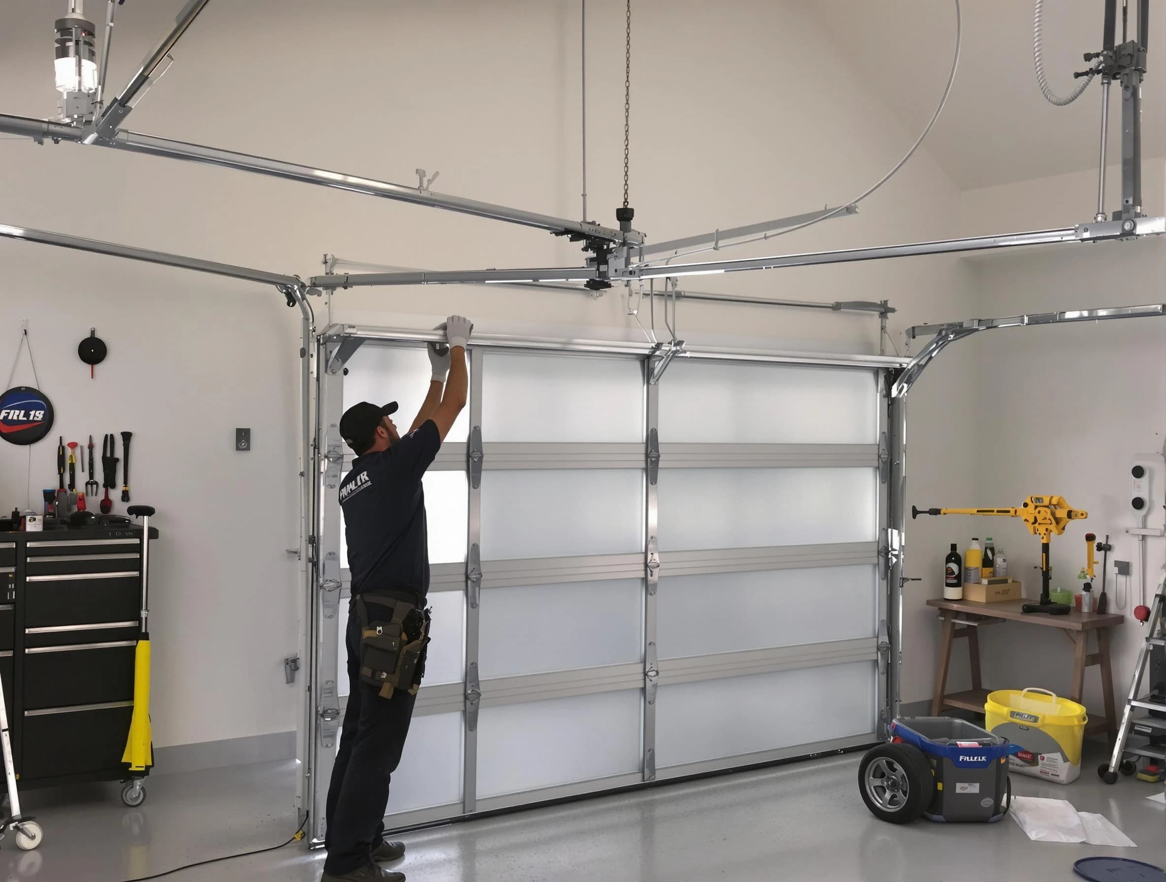 Fairview Garage Door Repair certified team performing precision garage door installation in Fairview
