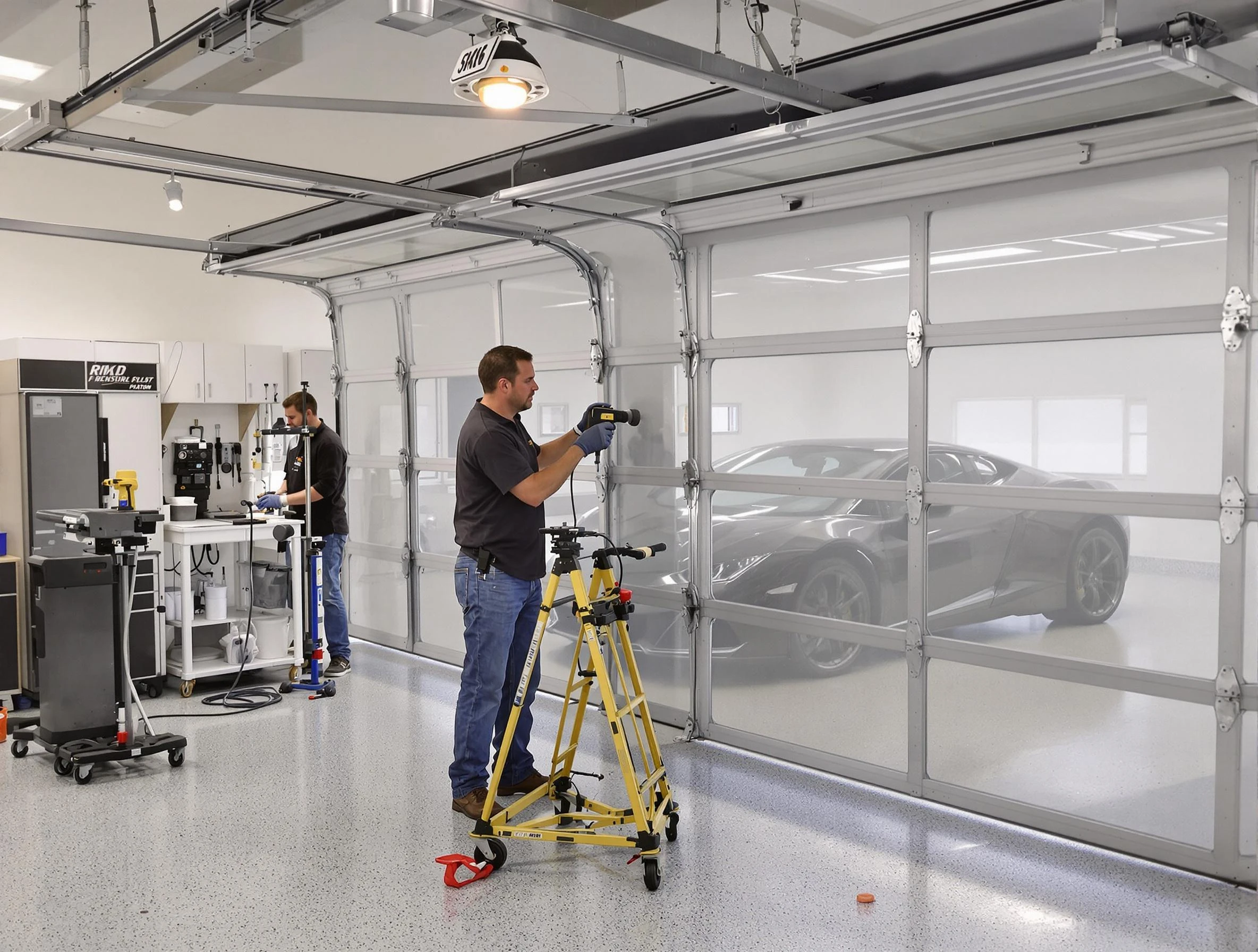 Garage Door Dents Repair in Fairview