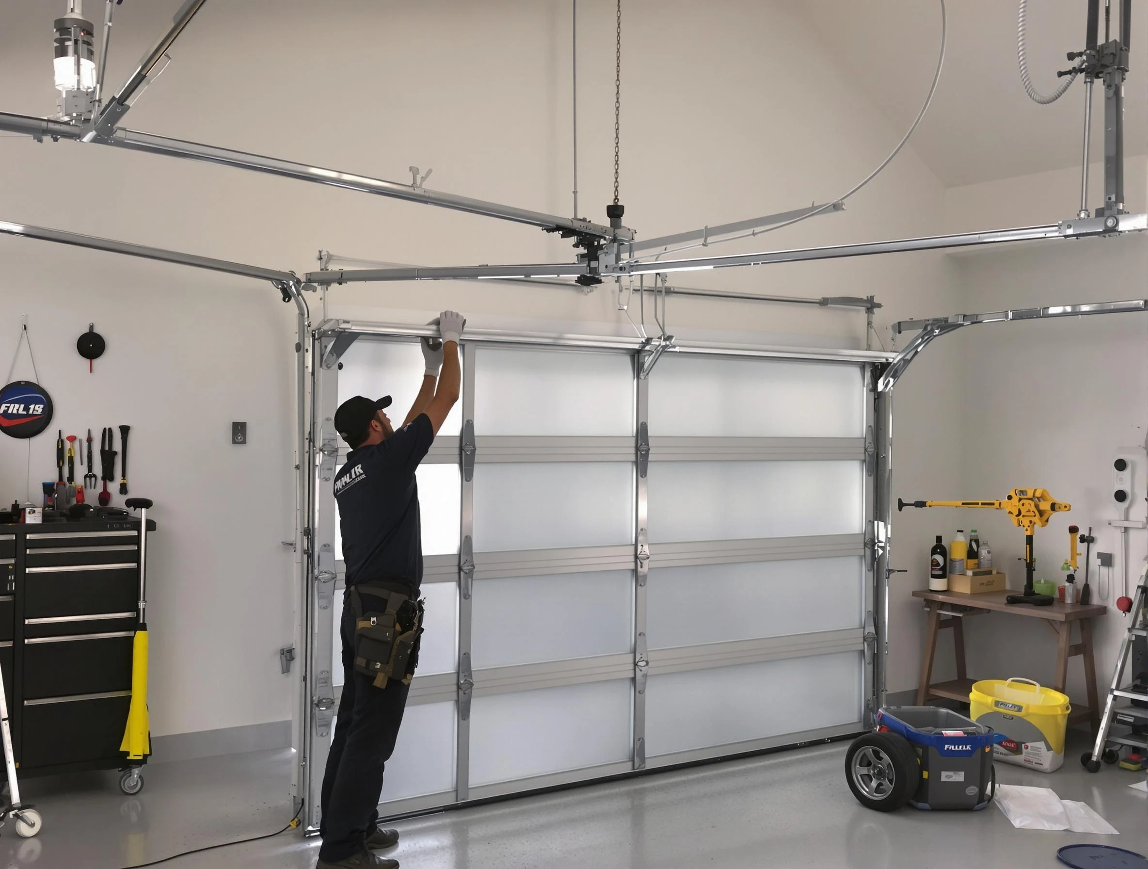 Fairview Garage Door Repair certified team performing precision garage door installation in Fairview