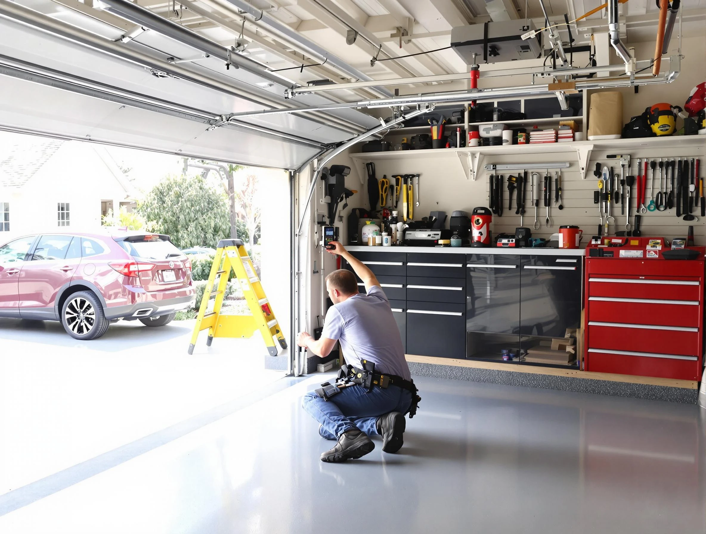 Local garage door repair service by Fairview Garage Door Repair in Fairview