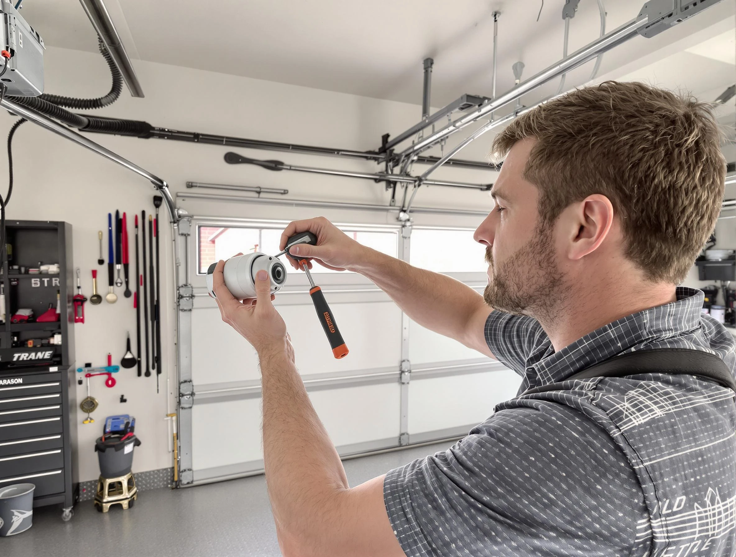 Garage door opener repair service by Fairview Garage Door Repair in Fairview